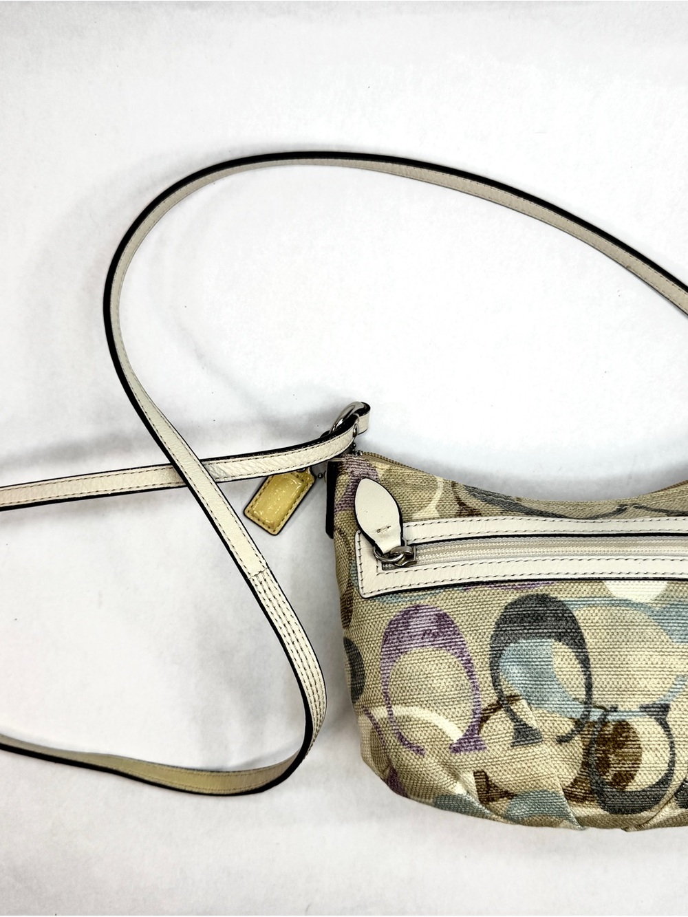 Coach Multicolor Signature Scribble Canvas Swingpack Shoulder Bag